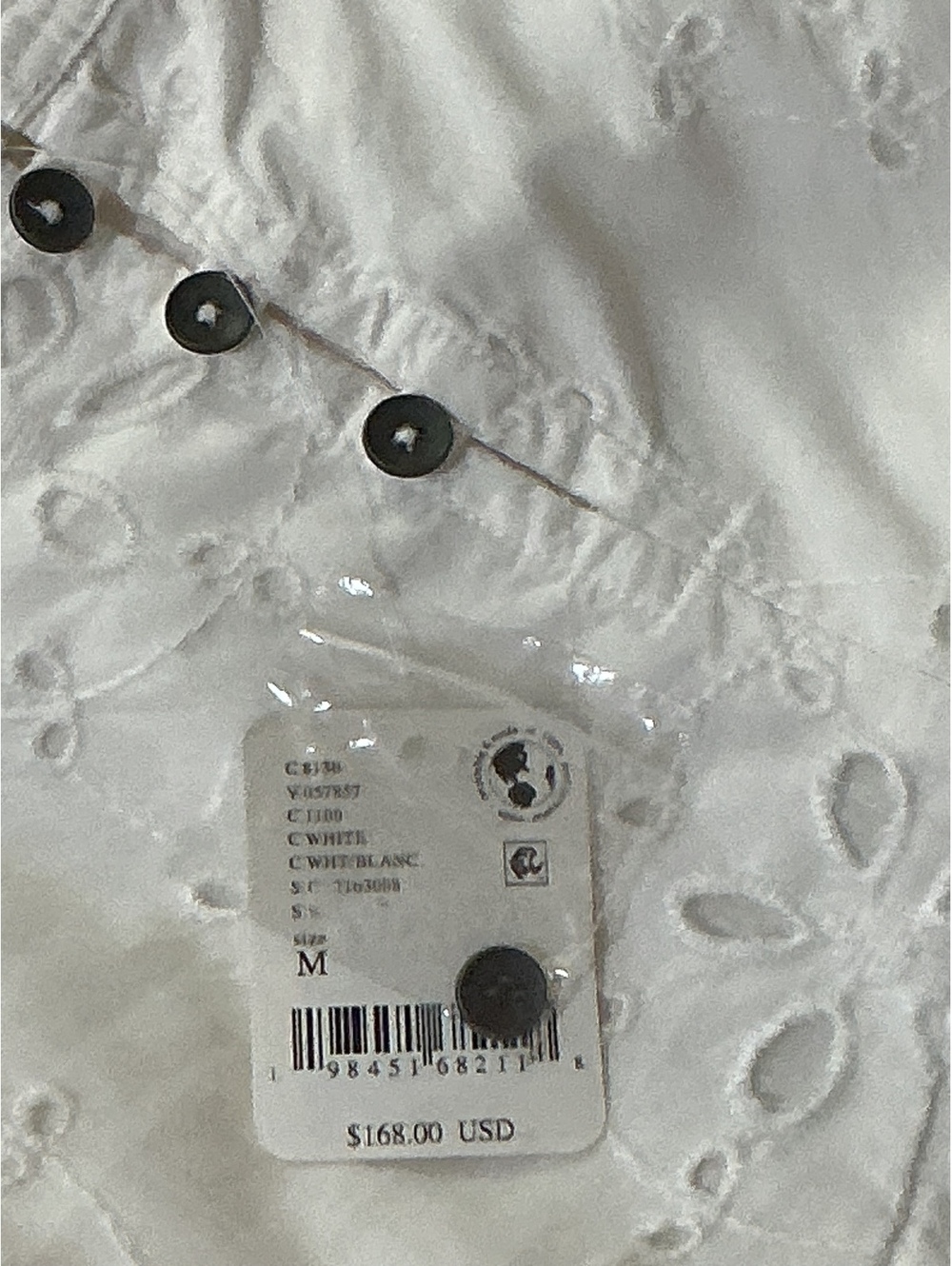 Free People White Eyelet “Primavera” Dress, sz M - Picture 6 of 11